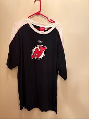 Reebok Black and White NHL Face Off Collection Tee